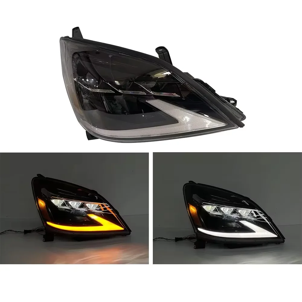 A Pair LED Headlights For Lexus GX470 2003‑2009 Full LED Triple Lens With Daytime Running Light 81130‑60A60 81170‑60A50