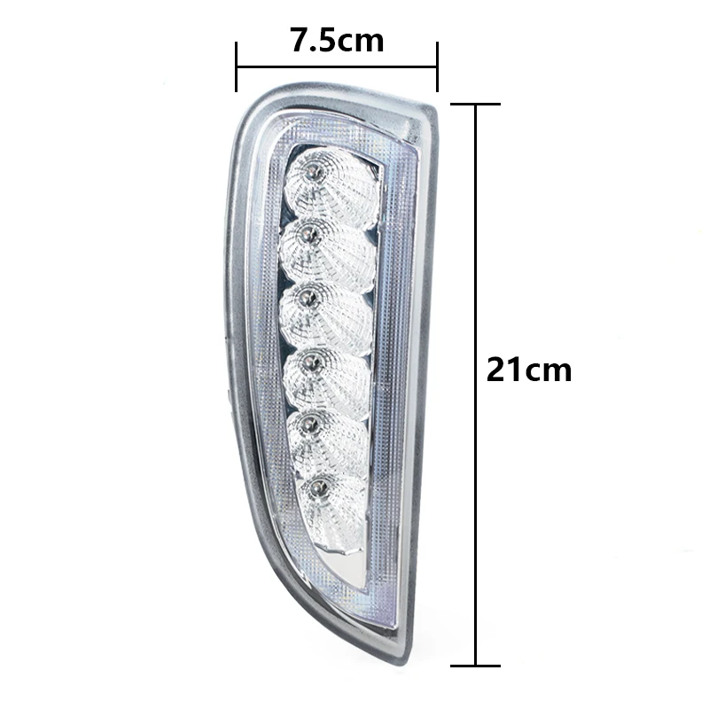 For Porsche Cayenne 957 9PA 2006-2010 Pair LED Front Bumper DRL Daytime Running Light Turn Signal Lamp Car Accessories - view 2
