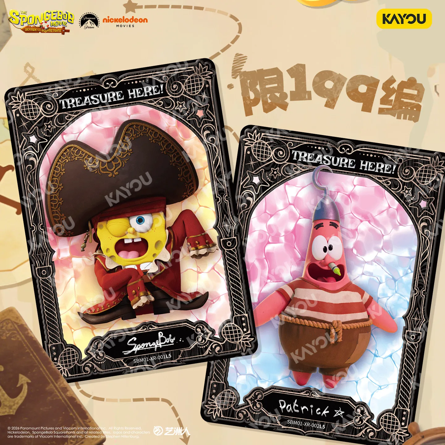 Original KAYOU SpongeBob SquarePants Card Fun Time Special Package Bikini Bottom 25th Anniversary Collection Card childrens Gift view 3