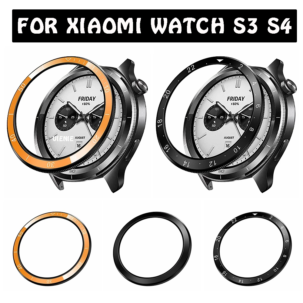 For Xiaomi Watch S4 S3 Bezel Ring Cover Smartwatch Plastics Protective Ring Cases Anti-scratch Protective Shell Accessories