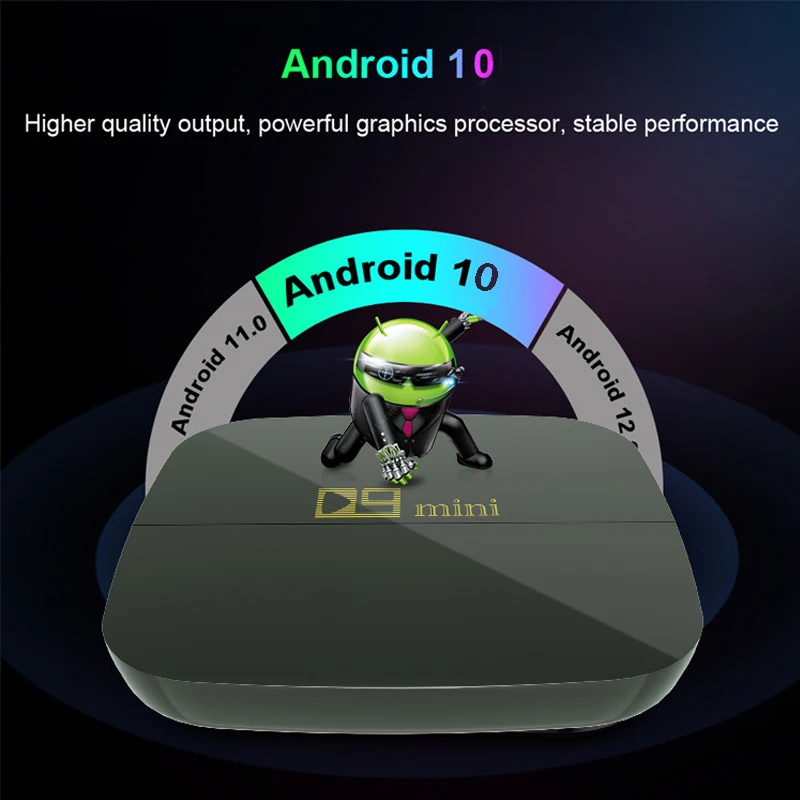 صندوق التلفزيون الذكي Amlogic S905 رباعي النواة ARM Cortex-A53 BT 4.1 Dual Wifi 4G 5G HD 4K D9 مشغل الوسائط الصغير Set Top Box Android