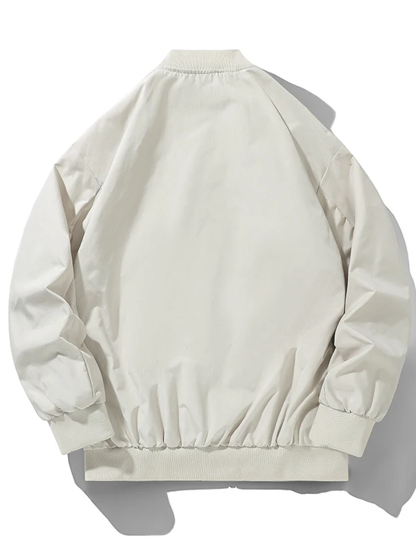 

Весенне-осенняя мужская мотоциклетная куртка свободного покроя, повседневная одежда с бейсбольным воротником, рабочая одежда, топ, ветрозащитная полиэфирная ткань, молния C...