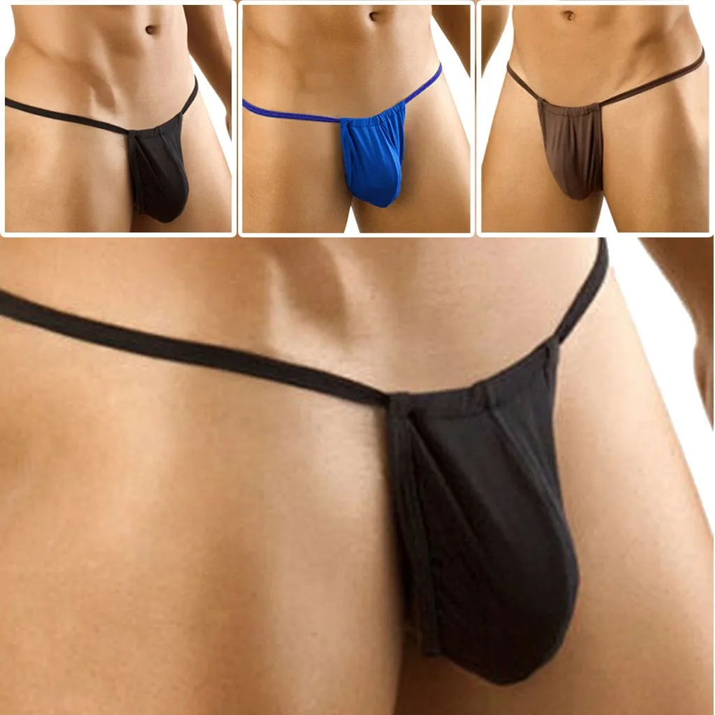 

New Men T-back G-String Sleep Party Set Thin Thong Low-Waisted Underpants Sexy Comfortable Fashion Sexy Clothes Underwear