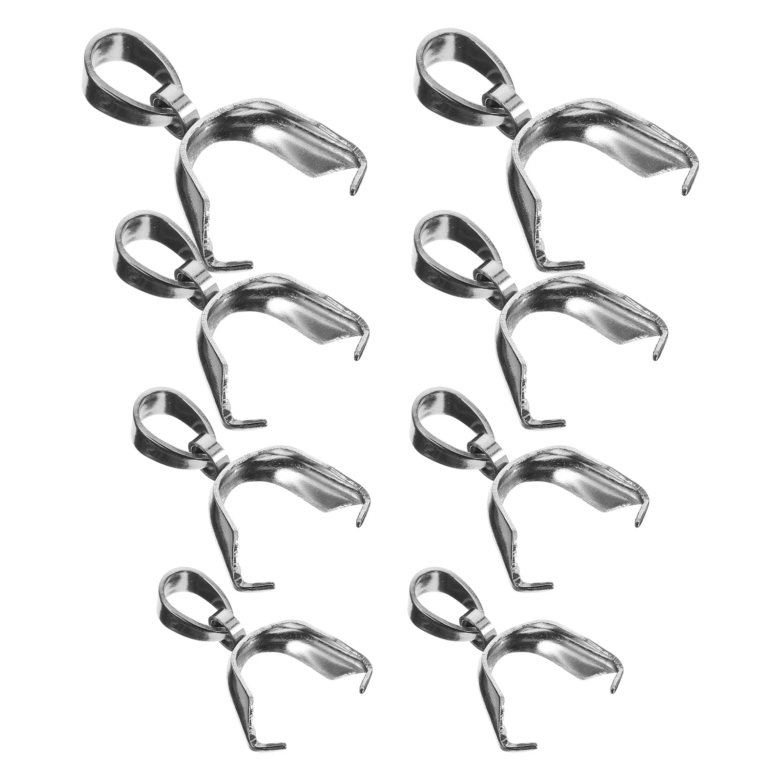 8 szt. Zapięcia do zawieszek ze stali nierdzewnej, łączniki do naszyjników DIY, zawieszki, delikatny materiał, precyzyjny design, łatwy montaż