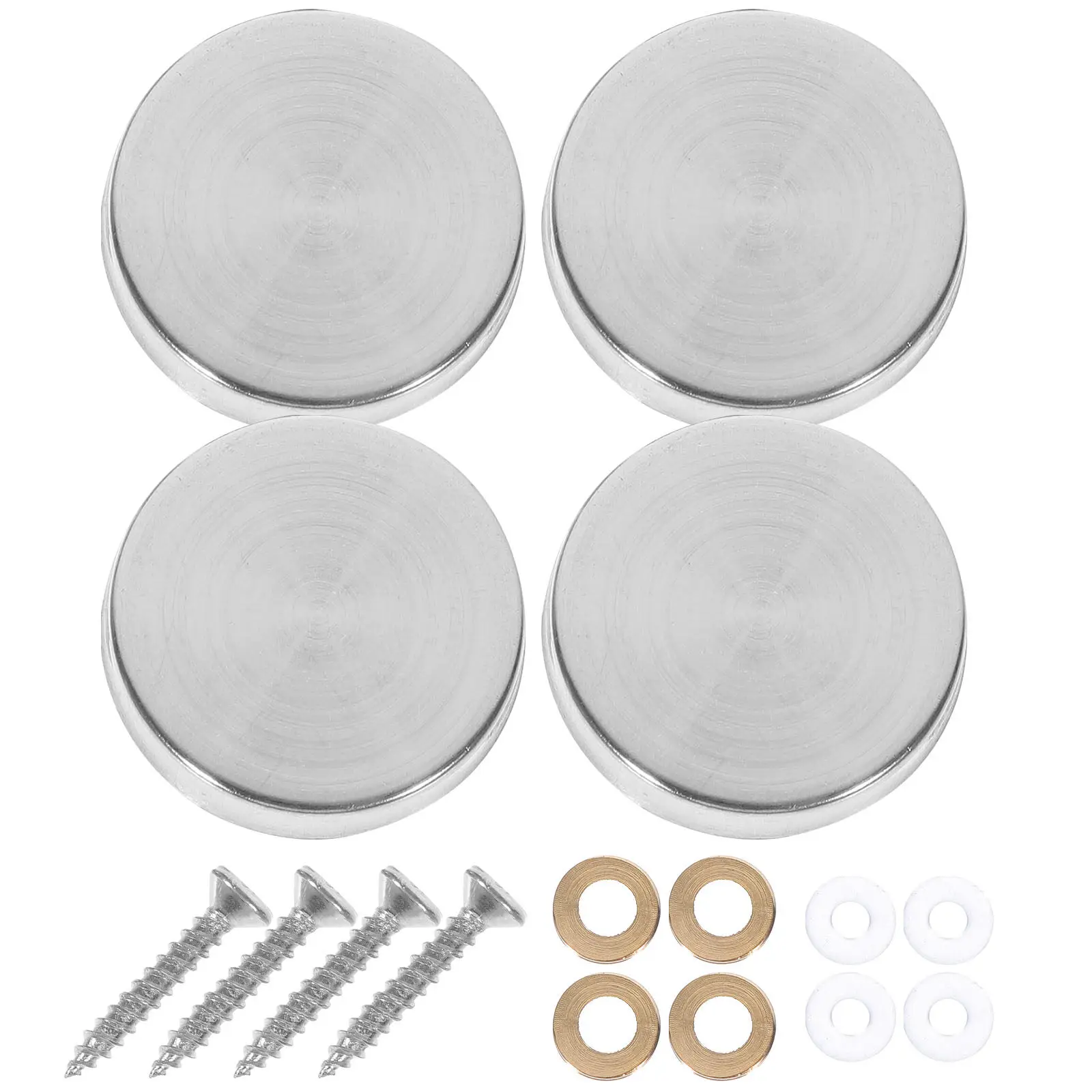 20Pcs Stainless Steel Screw Caps Decorative Sign Advertising Nails Glass Mirror Holder Hardware Rust Resistant Heavy Duty