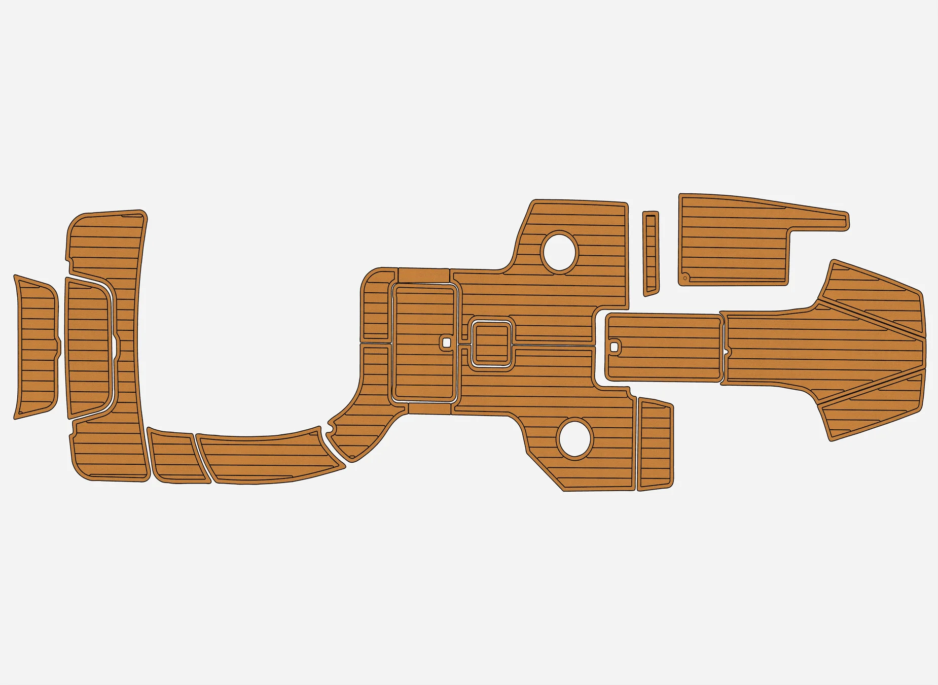 

2011 Cobalt 262 BR 1/4 дюйма, 6 мм, пена EVA, нескользящий морской коврик из ПВХ, тик, настил, морской ковер, морской пол