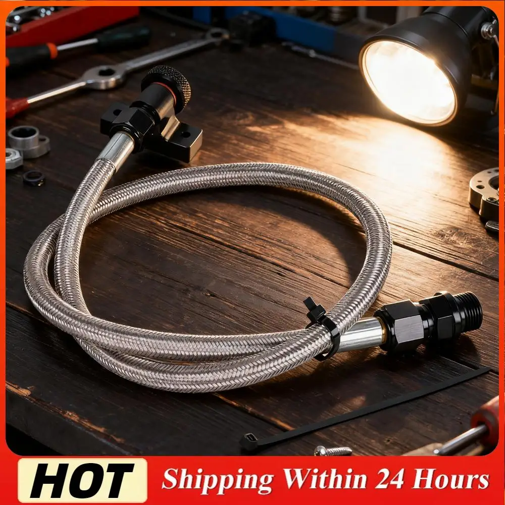 

22200 Transmission Dipstick Tube Tool Aluminum Braided Transmission Dipstick for Ford F-150 Truck 6R80/ 10R80/ 4R70E/ 4R75E