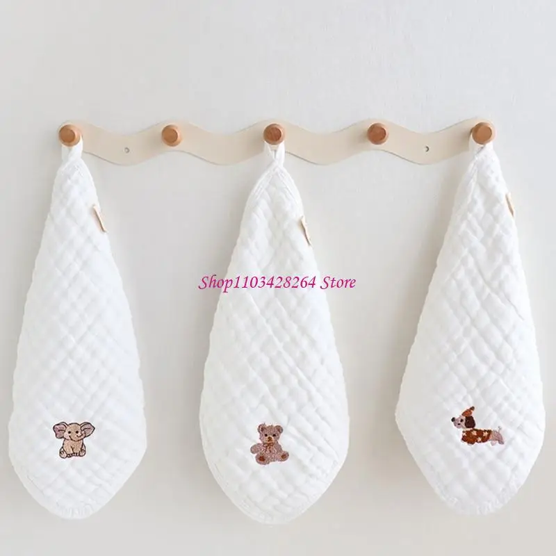 

25x25 см детское квадратное полотенце, детское полотенце для слюны, ткань для слюней, 6 слоев