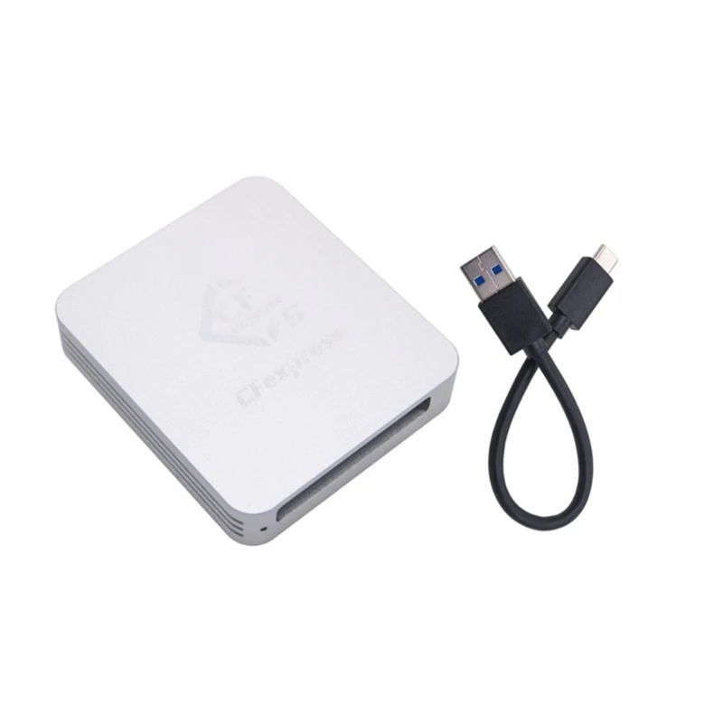 USB3.1 Card CFE Reader Fast Data Transfer USB TypeC CFexpress Card Card Reader for PC Computer Phones Aluminum QXNF