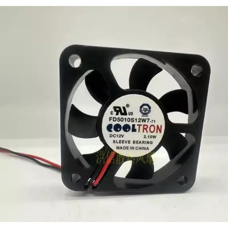 New CPU Cooler Fan for COOLTRON FD5010S12W7-71 DC12V 2.10W 5010 5cm Chassis Cooling Fan 50*50*10MM