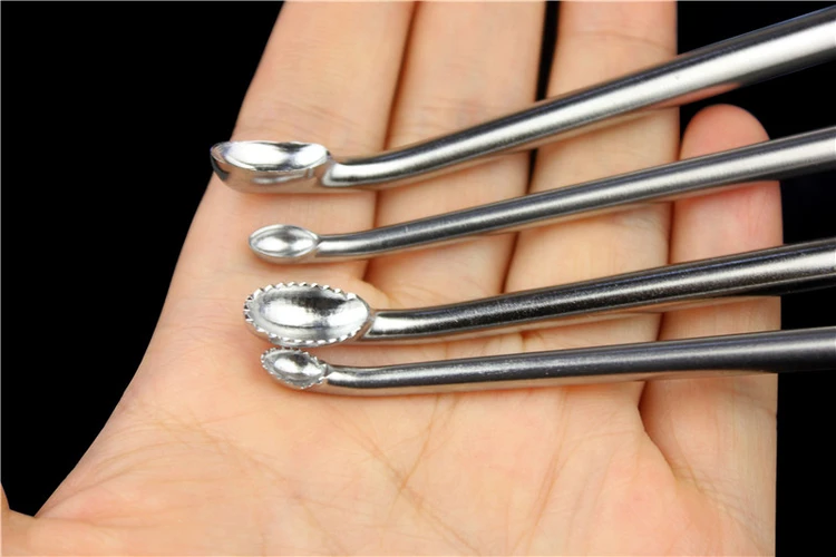 teethed Bone curette joint curettage spine cervical vertebra scraper orthopedic instrument medical lumbar fusion hanging spoon