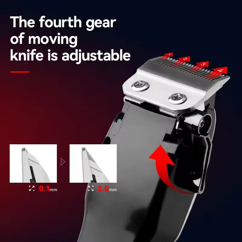 Kemei KM-PG809A KM-PG232 LCD USB Charging Hair Clipper Adjustable Professional Cutting Machine KM-3382 Shaver Trimmer for Men image 3