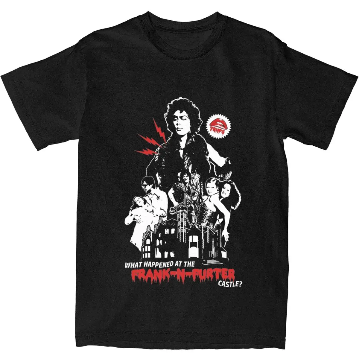 Frank N Furter T Shirt Beach rocky horror Classic T-Shirts Cotton Harajuku Tee Shirt For Men Short-Sleeved Casual Tees