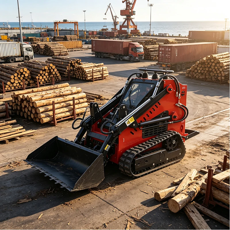 Skid Steer Loader Utility Compact Loader Machine for Material Handling Landscaping and Building Projects