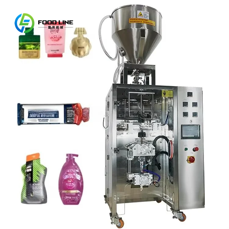 Custom Made Automatic Multilane Custom Back Sealing Irregular Shaped Stick Sachet Liquid Energy Gel Drinks Packing Packaging