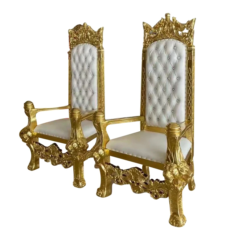 Muebles de Hotel de alta calidad, silla de banquete, silla de trono de rey, sillas de trono de boda