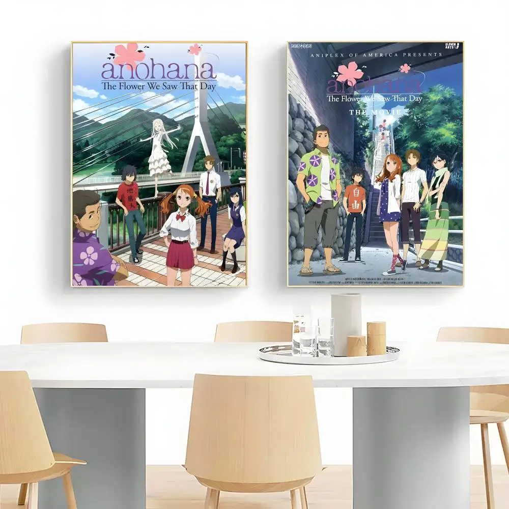anime emotional a-Anohana The Flower We Saw That Day Poster Wall Art Print Decorative Mural Home Decor Gift Unframed view 2