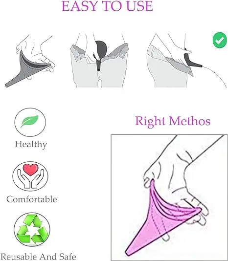 Women Urinal Outdoor Travel Camping Portable Female Urinal Soft Silicone / Disposable Paper Urination Device Stand Up & Pee GYH