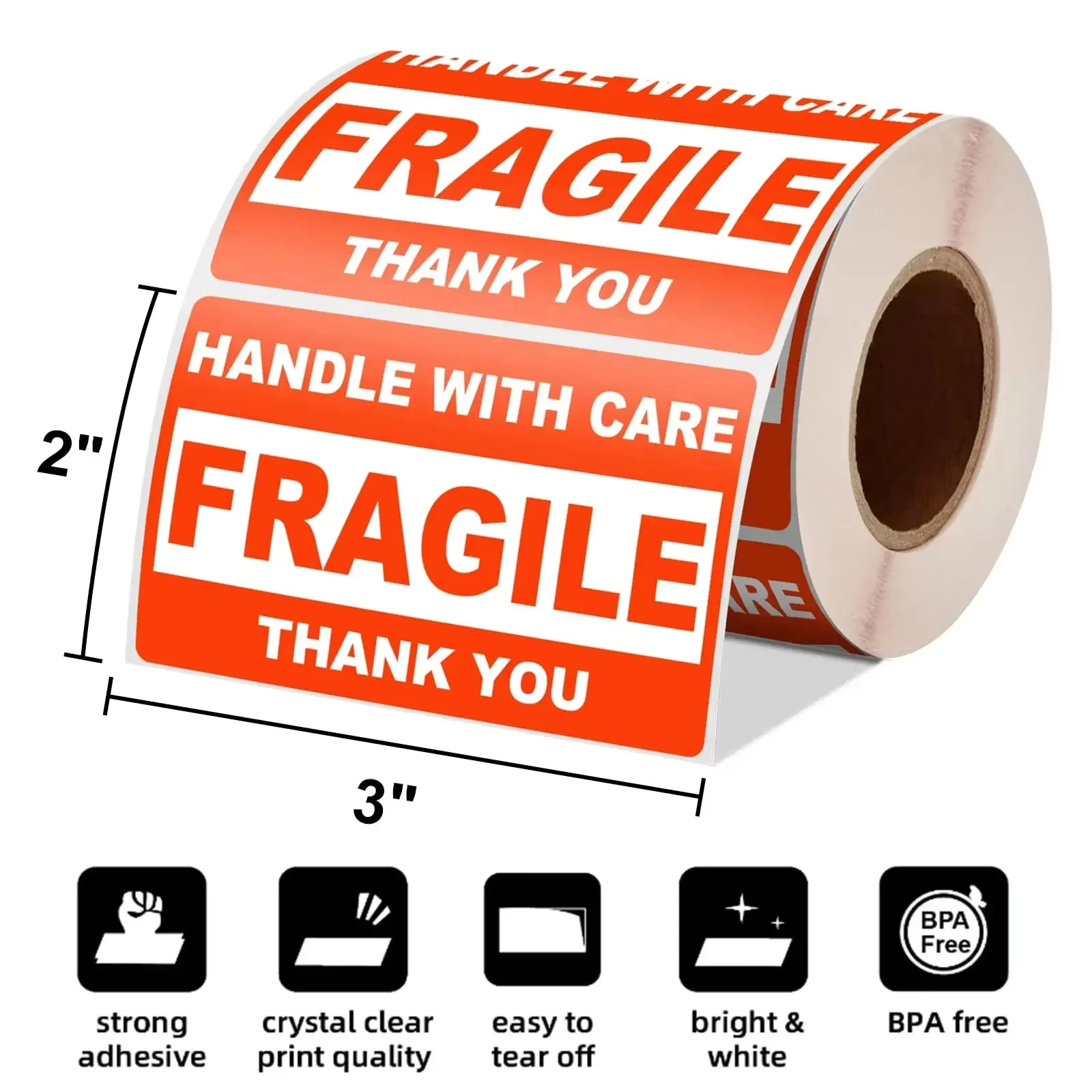 

Fragile Warning Label Stickers Logistics Accessories Hazard The Goods Handle With Care Warning Labels Express Label Adhesive