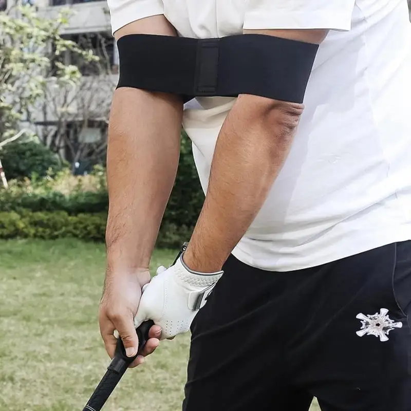 Golf Grip Trainer Attachment & Swing Correcting Arm Band Alignment Training Aids Training Grip Aid For Beginner