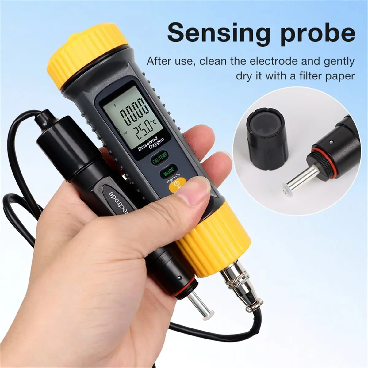 

FUA@ Bluetooth DO Tester ATC 0-199.9% Oxygen Contents Detector Digital Dissolved Oxygen Meter Smart Water Quality Minitor