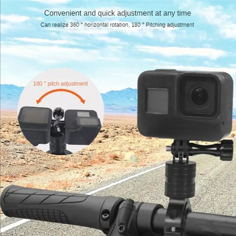 wilwill Suitable for Gop11 Camera 360° Rotating Clip Damping Anti-Vibration Regulating Pipe Diameter Bicycle Fixed Clip,B