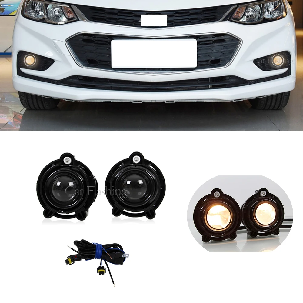 Car Fog Lamps For Chevrolet Cruze Trax Impala Equinox Malibu Buick Allure Rainier Enclave GMC Acadia Car Front Bumper Lights