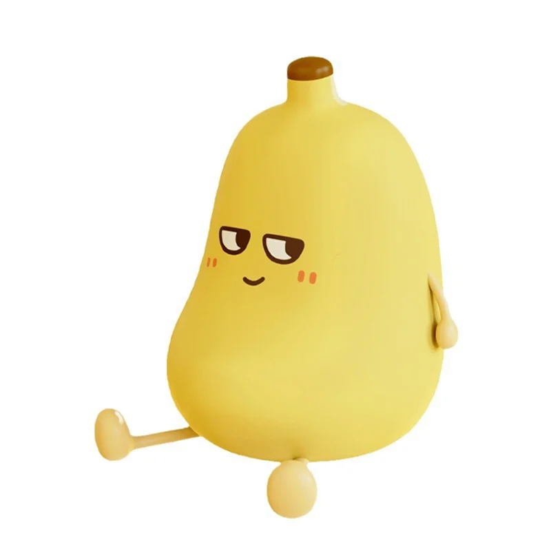 KYCOR-Banana Night Light Portable Usb Rechargeable Nightlight Timed Automatic Shut-Off 3-Speed Dimming Silicone Lamp