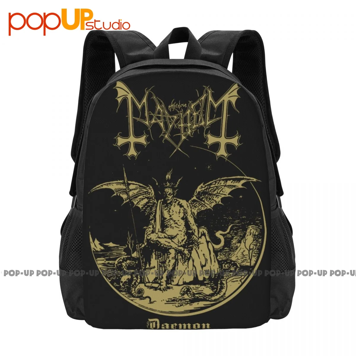 Mayhem Daemon czarny metalowy plecak Mayhem Band duża pojemność Hot Schoolbag spersonalizowany wielofunkcyjny