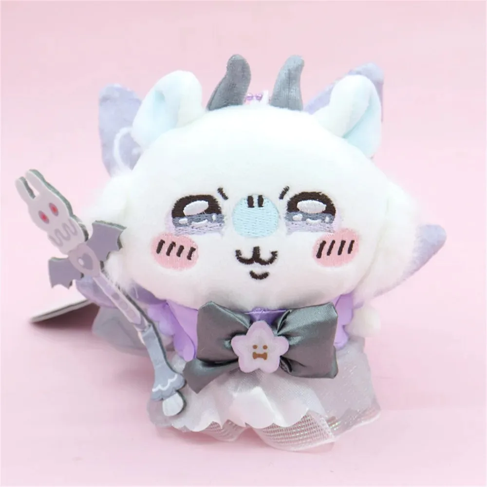 10cm Japanese Chiikawa Hachiware Usagi Momonga Rakko kurimandu super magical girl plush toy small pendant, birthday gift view 2