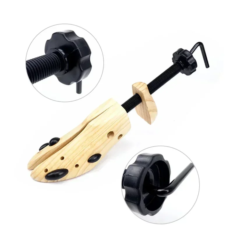 Shoe Stretcher Wooden Shoes Tree Shaper Rack Pine Wood Shoe Tree Adjustable Flats Pumps Boots Expander Trees For Man Women