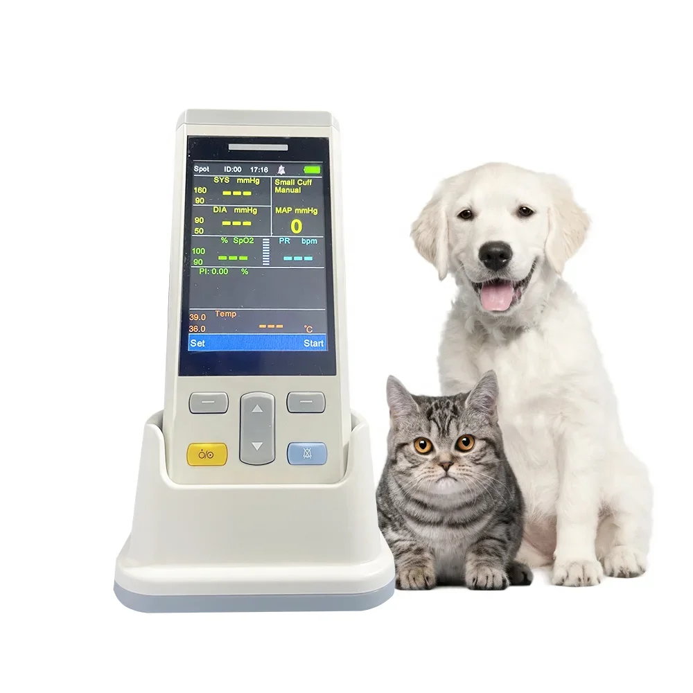 Veterinary Equipment Touch Screen Spo2 Nibp Temp Veterinary Mo-nit-or For Pet Clinic Hospital