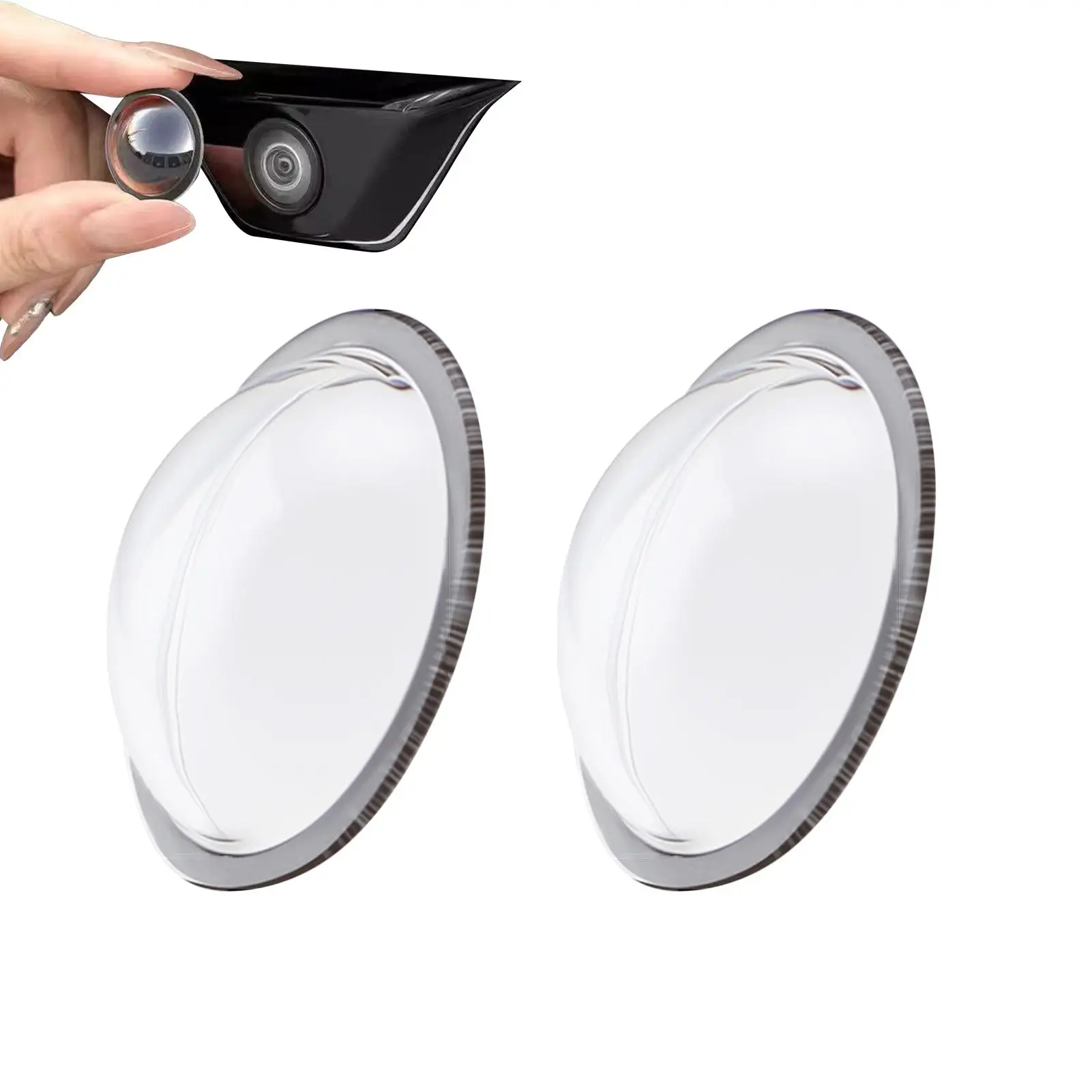 new Car Camera Cover 2 Pieces Clear Shield Vehicle Camera Guard For Front Rear Road Trip Driving Rainy Day