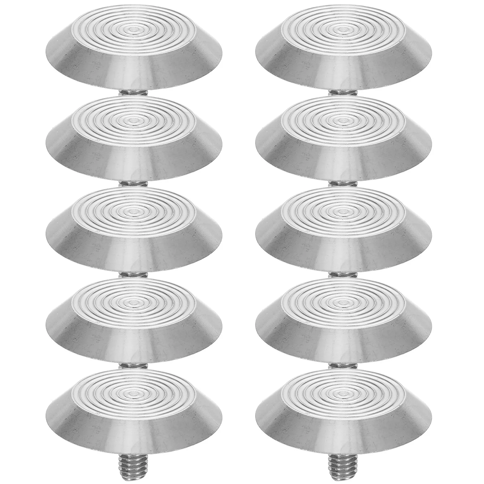 10Pcs Stainless Steel Tactile Sensory Studs Blind Paving Nails Round Safety Sidewalk Markers for Pathways Subways Airports