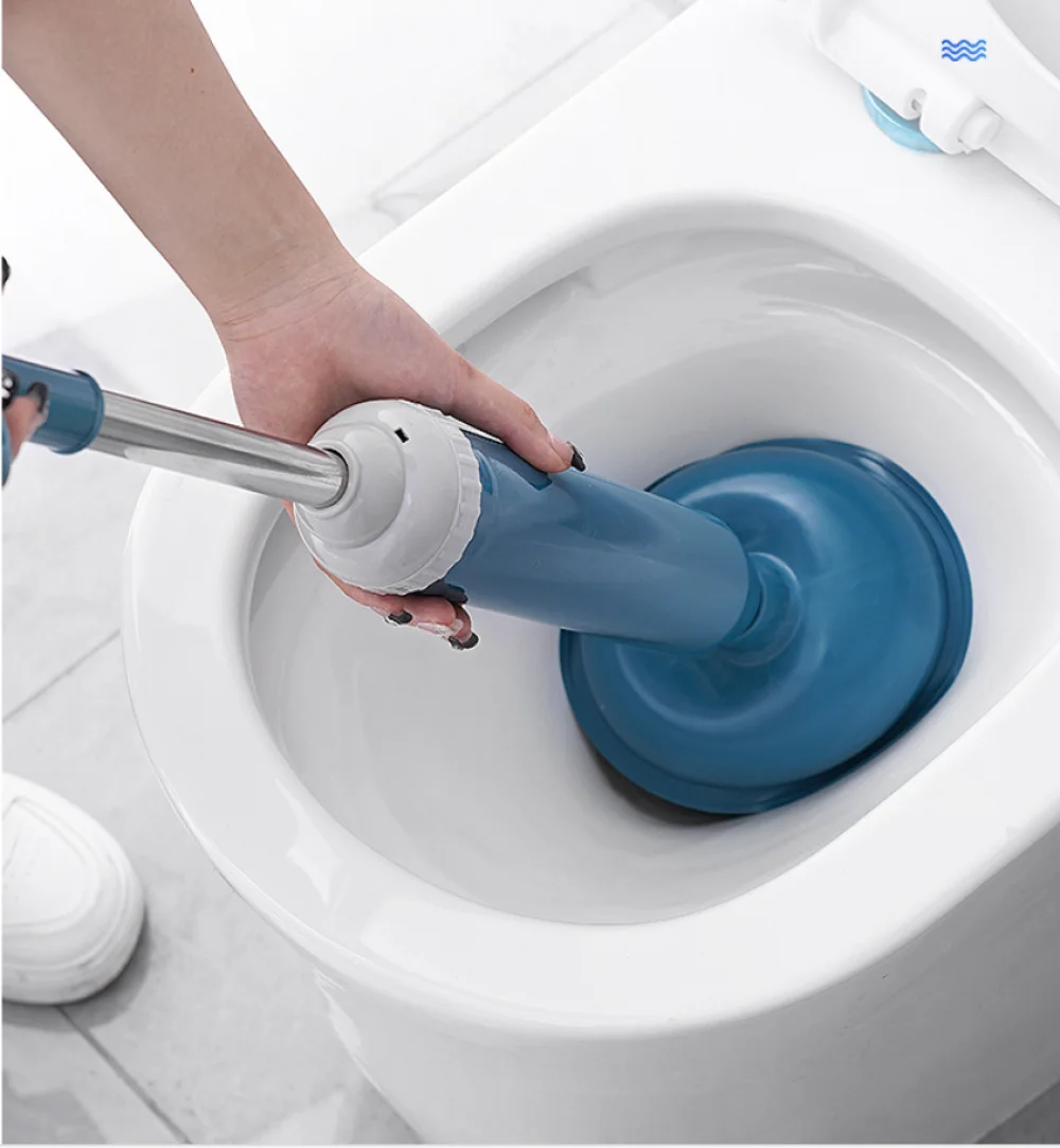 Toilet Plunger High Pressure Pump Anti Clogging Drain Cleaners Pipe Dredge Device for Bathroom Kitchen Sink Drain Clean Supplies