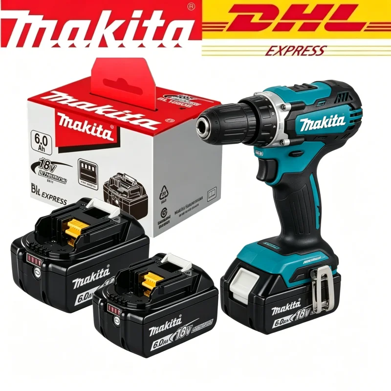 18V Makita original battery, rechargeable tool battery for LED display screen, suitable for Makita LXT series power tool battery