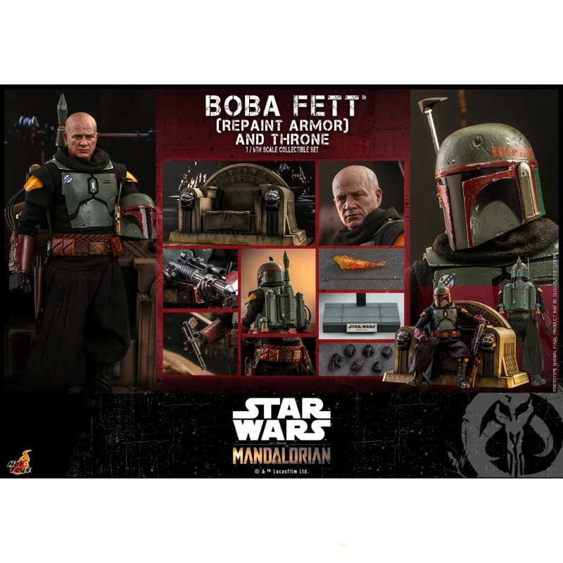 

In Stock Hottoys TMS055 TMS056 Boba Fett Repaint Armor and Throne 1/6 Anime Action Figure Toy Gift Model Collection Hobby