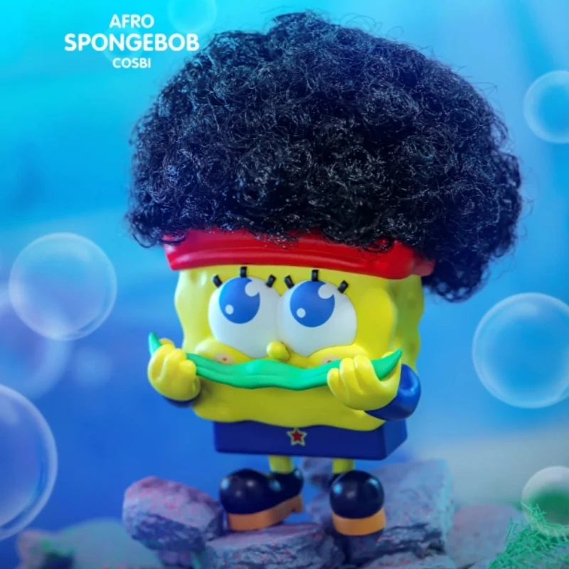 Caja ciega de juguetes calientes genuinos Haimianbaobao Spongebob Squarepants serie Anime figura de acción Kawaii regalos de cumpleaños sorpresa de moda