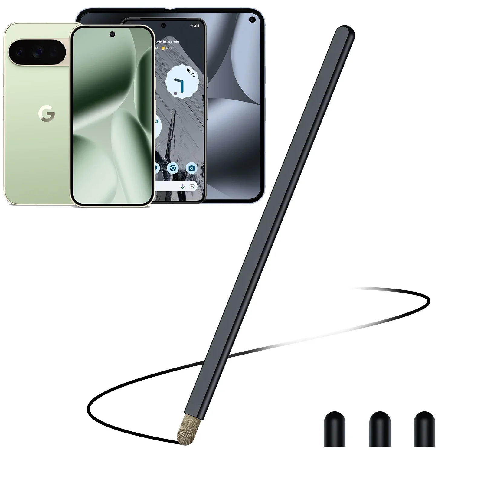 Aluminum Alloy Handwriting Stylus,Fashion,Thin and Light,Suitable for Google and Samsung Series-Black