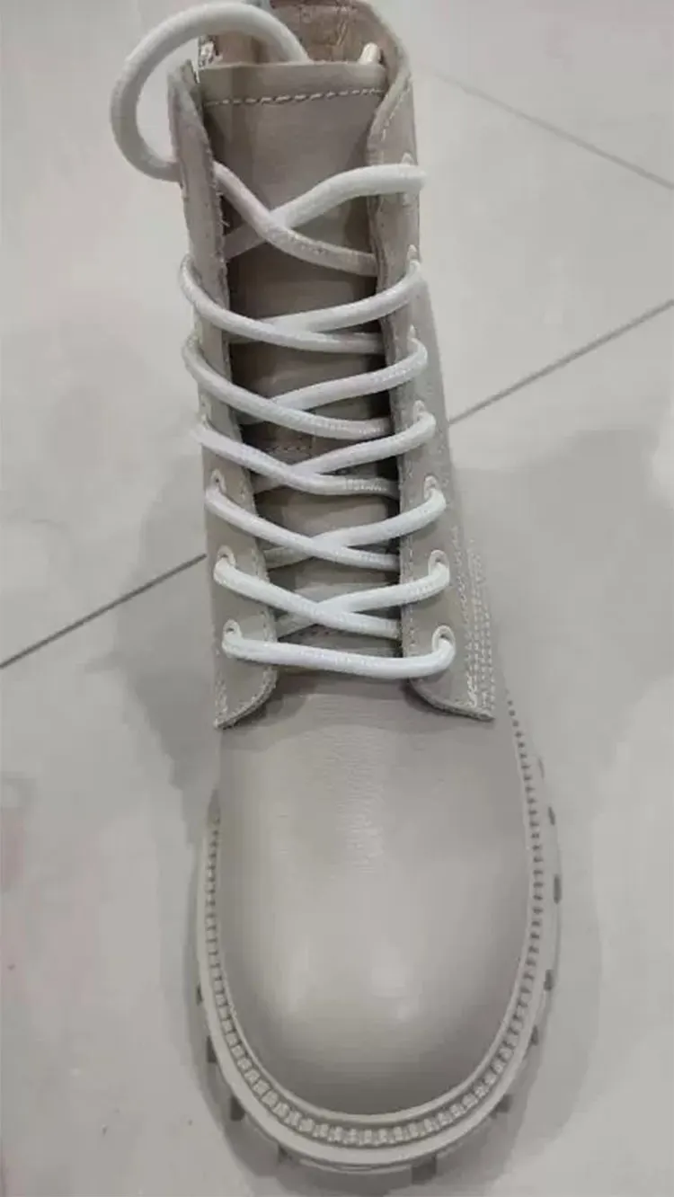 2025 Neue Runde Schnürsenkel für Y 350 & Stiefel 100-140cm Off-White - Schuhzubehör für Herren/Damen für Freizeitsneaker – Detail 10