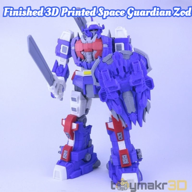 

3D Printed Space Guardian Zod Multi-joint Articulated Model Birthday Gift for Men