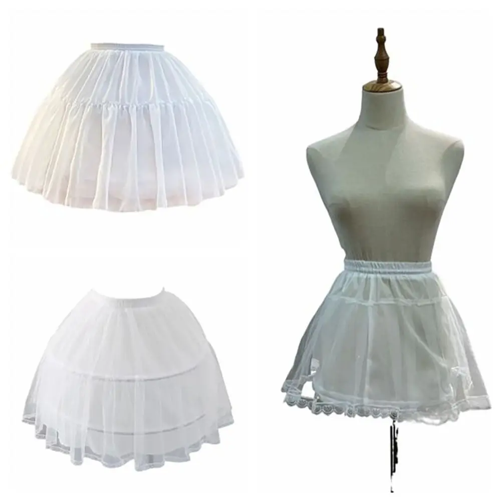 

Белое свадебное бальное платье с а-силуэтом, подъюбник из кринолина с большим подолом, идеально подходит для женщин и девочек, Свадебный Косплей