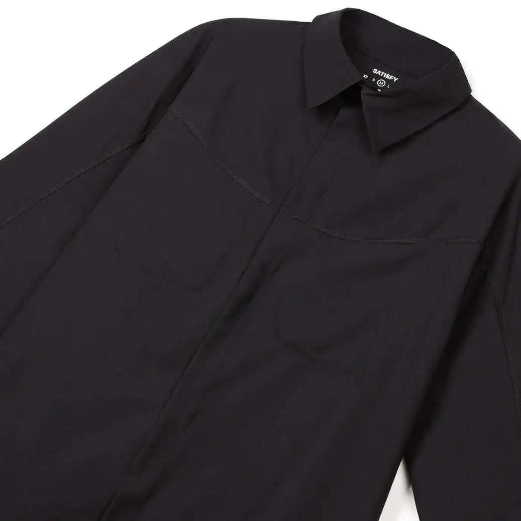 Satisfy Running PeaceShell Technical Quick-Drying Jogging Outdoor Crinkled Shirt