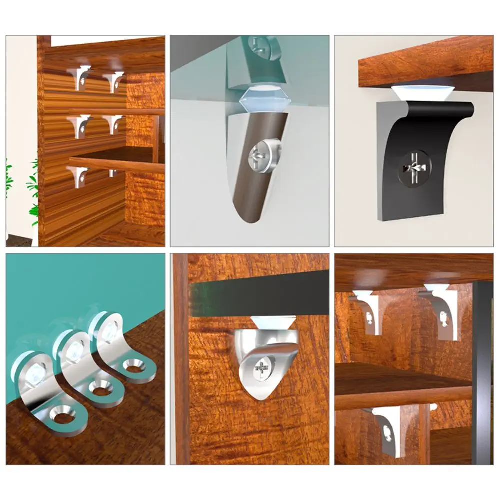 Bracket Suction Cup Bracket Nail Glass Shelves Stand Cupboard Pegs Pin Cabinet Hold Plate Support Shelf Support Stud