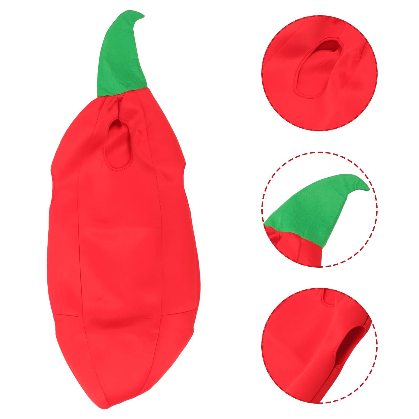 Children's Chili Clothing Chilli Costume Pepper Clothes Masquerade Party Decor Cosplay Decorations Kids Accessories