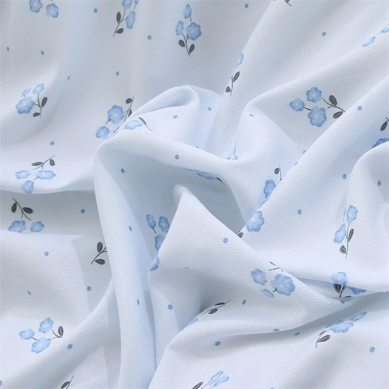 2025 ربيع جديد غطاء سرير صغير طازج فئة أ غزل مزدوج مطبوعة محبوك القطن 3-4 مجموعات ورقة المخدة غطاء لحاف الفراش #5