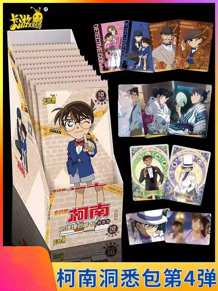 Hot Selling KAYOU Anime Detective Conan Insight Pack Episode 4 Conan Edogawa Mystery Collection Card Toy Children\'s Gift