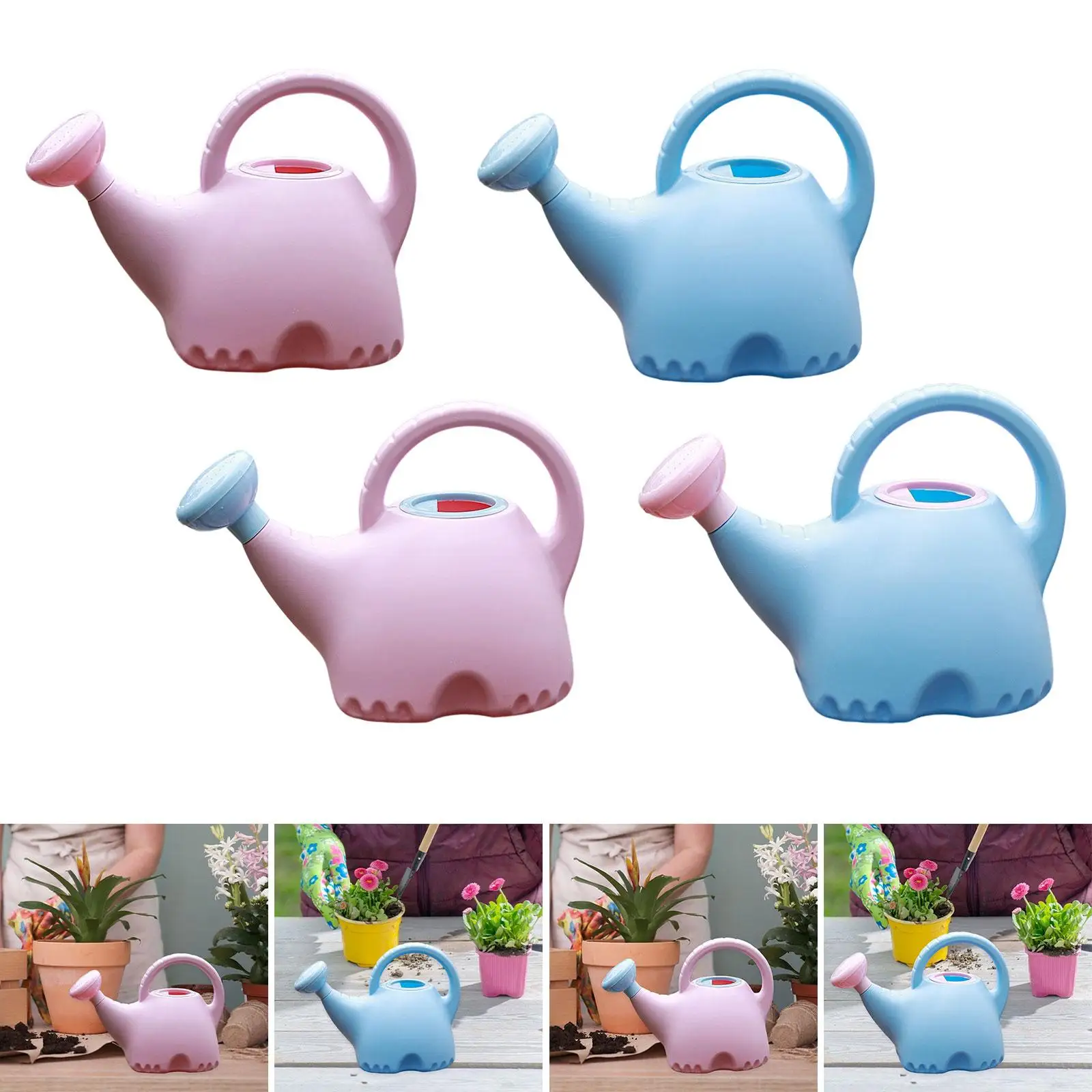 

Kids Watering Can Ergonomic Handle Watering Pot Portable Cute Mini Sprinkler Gardening Tool for Garden Bonsai Vegetable