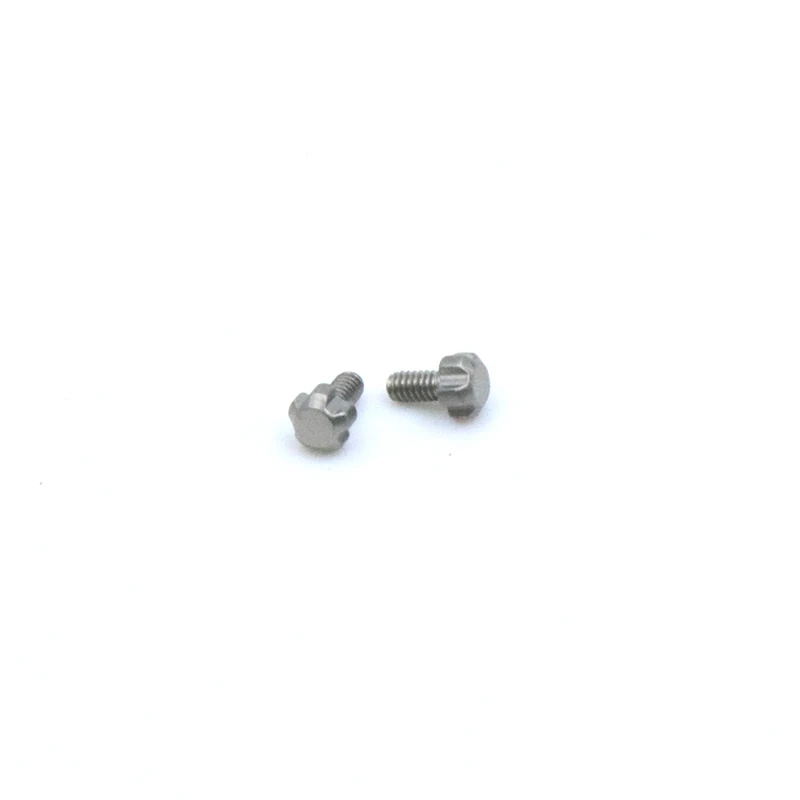 Accesorios de cabeza de tornillo de reloj plateado para hombres y mujeres, herramientas de reparación para Pentagon Richard m1.2 (paso) * 2,5*3,7mm