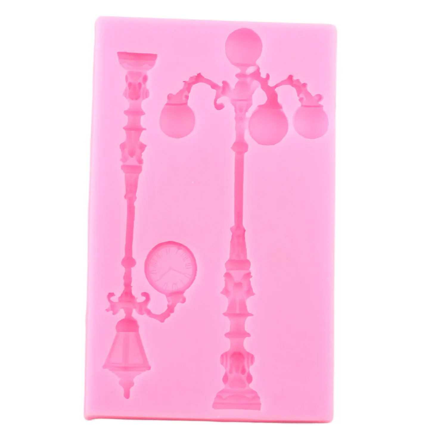 Vintage Street Lamps Silicone Molds DIY Fondant Cake Decorating Tools Candy Clay Chocolate Gumpaste Moulds Baking Accessories